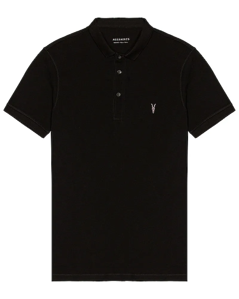 AllSaints POLOHEMD REFORM SS in Black Black