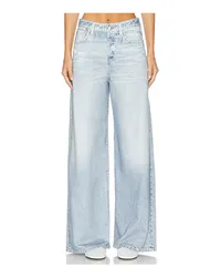 Rag & Bone Miramar Sofie Wide Leg Ankle Pant in Blue Blue