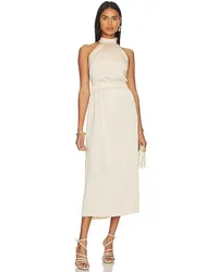 MINKPINK MIDI-KLEID FINLAY in Cream Cream