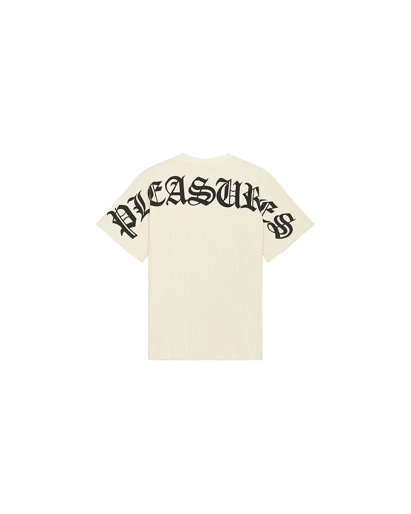 PLEASURES T-SHIRT in Cream Cream