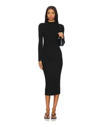 Enza Costa MIDI-KLEID in Black Black