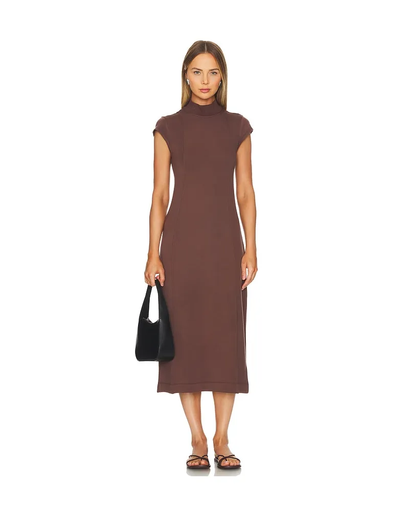 Varley MIDI-KLEID TAUNTON in Brown Brown