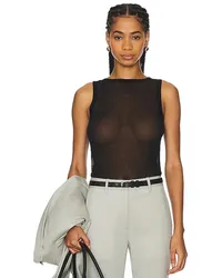 Helmut Lang TOP TWO WAY in Black Black