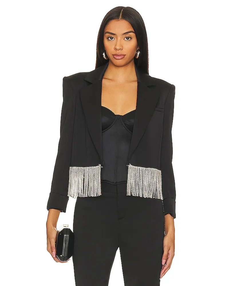 Alice + Olivia BLAZER SHAN in Black Black