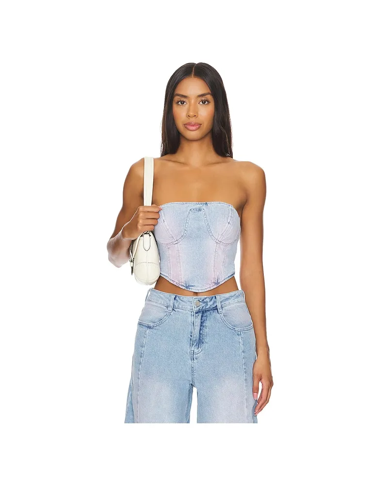 AFRM BUSTIER REID in Blue Blue