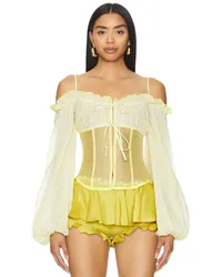 Kim Shui BUSTIER-TOP in Yellow Yellow