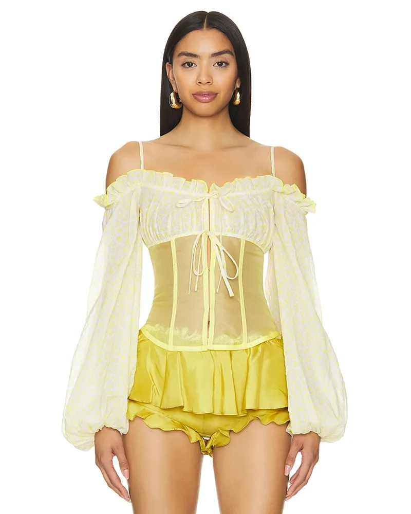 Kim Shui BUSTIER-TOP in Yellow Yellow