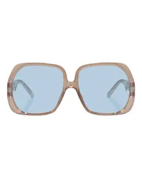 Le Specs SONNENBRILLE POLYDISCO in Taupe Taupe