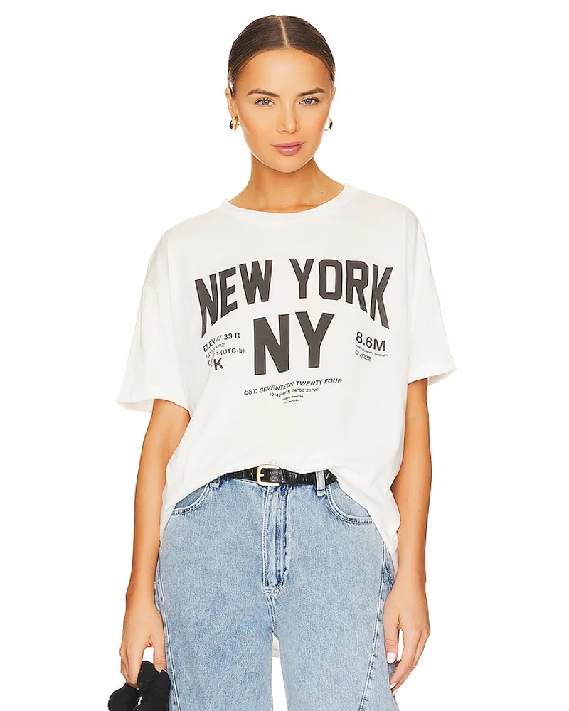 The Laundry Room OVERSIZED-SHIRT WELCOME TO NEW YORK in White White