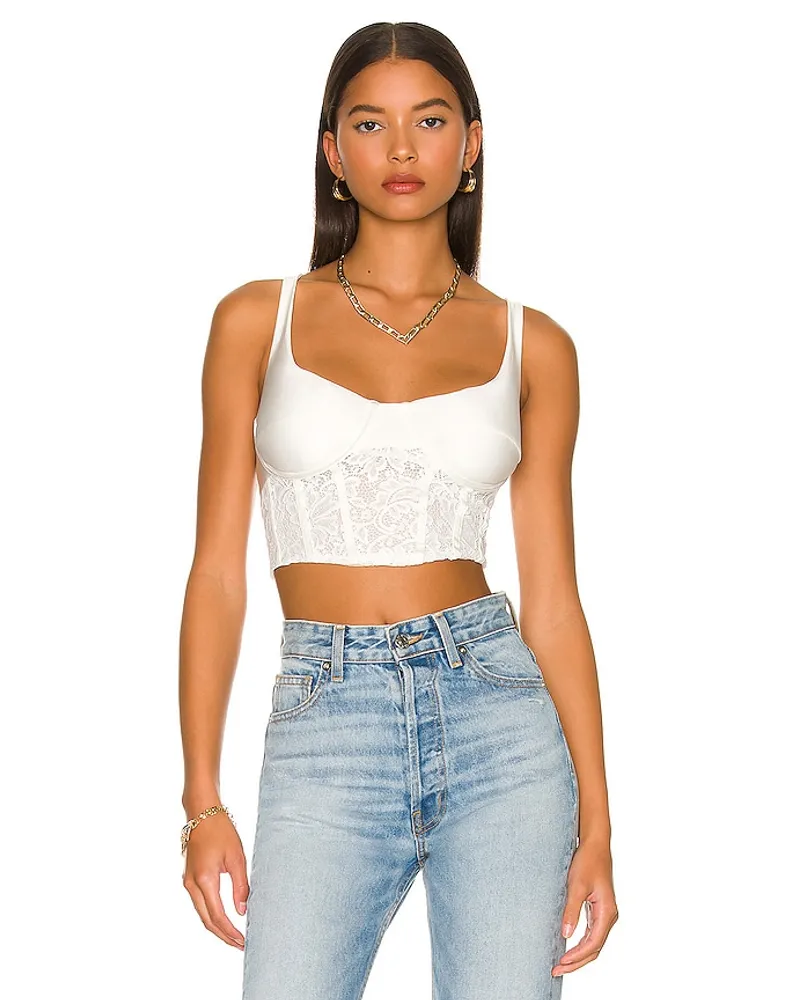 AFRM BUSTIER-TOP SIMI in Ivory Ivory