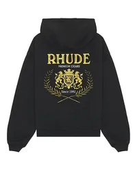 RHUDE HOODIE CRESTA in Black Black