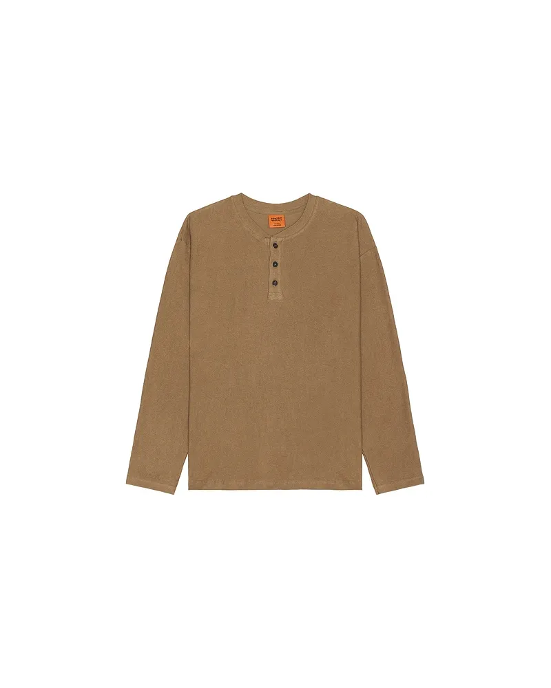 Rhythm HENLEY-SHIRT in Brown Brown