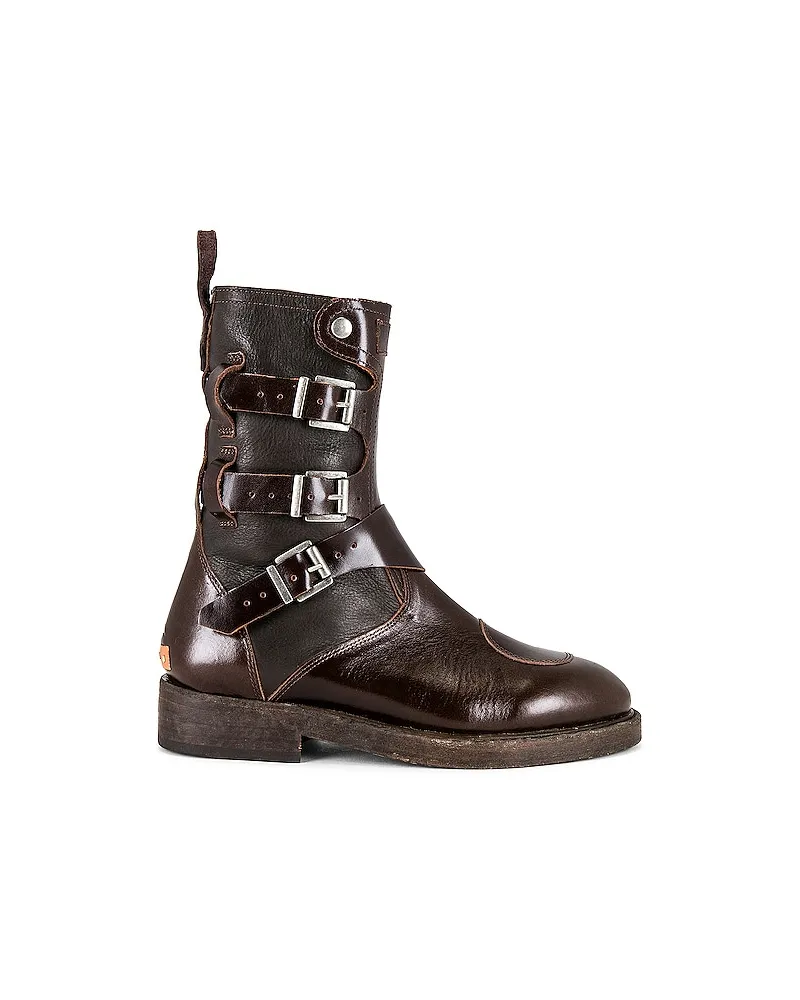 Free People BOOTS MIT SCHNALLE DUSTY in Brown Brown