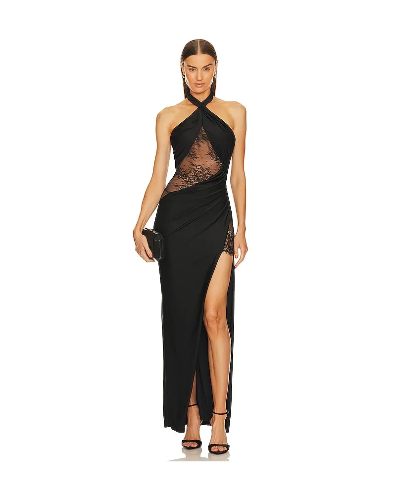 Michael Costello ABENDKLEID JOSEPHINE in Black Black