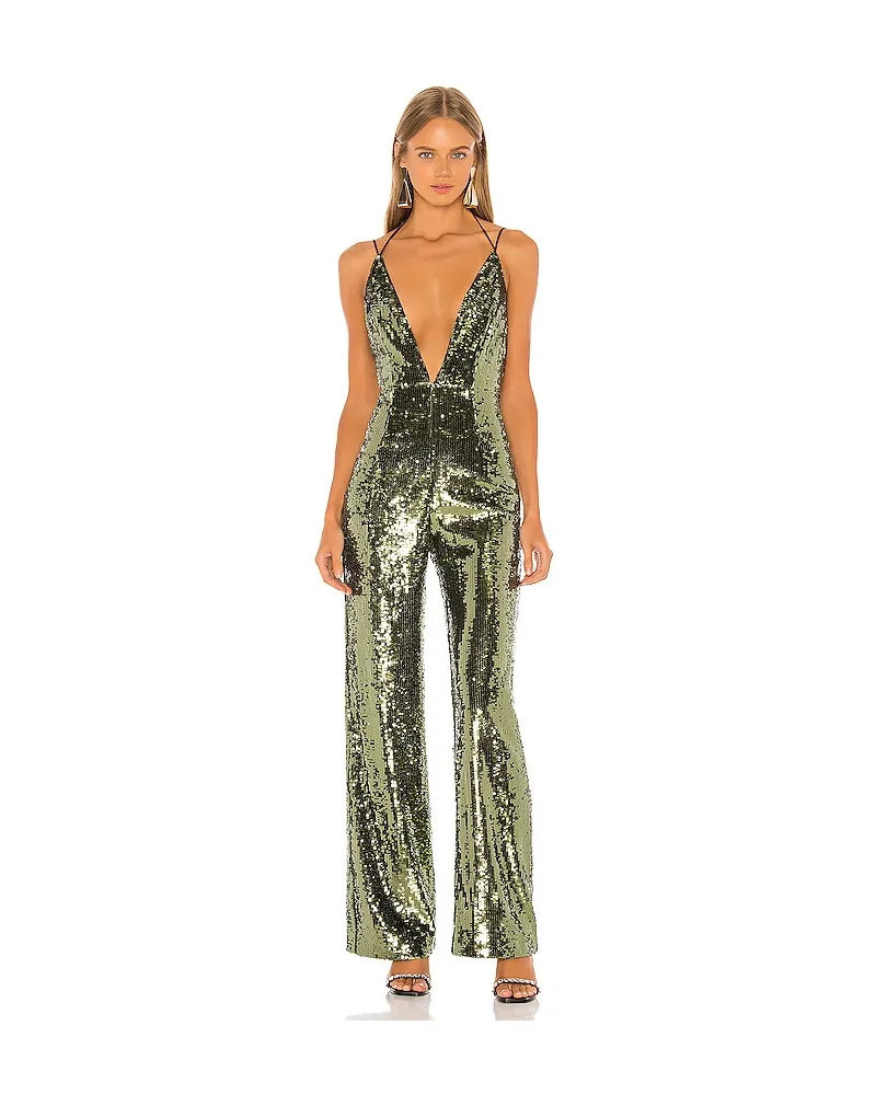 Camila Coelho JUMPSUIT CALLIE in Olive Olive