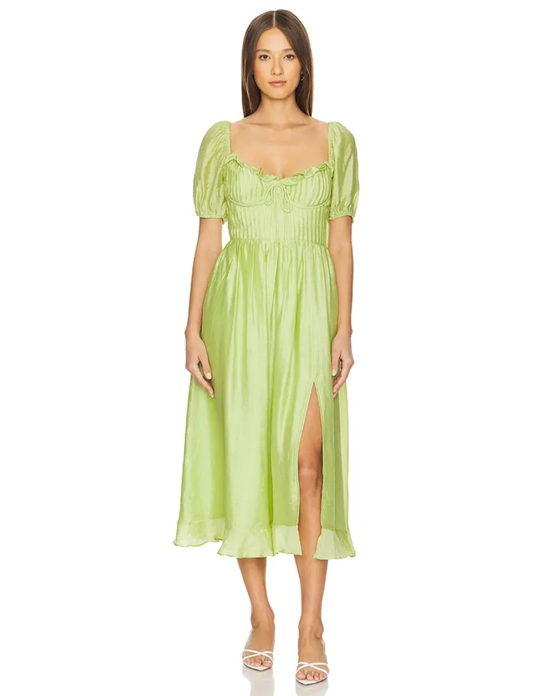 ASTR the Label MIDI-KLEID LUNARIA in Green Green