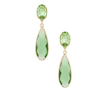 Mono Colour Drop Earrings in Green