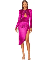 Michael Costello KLEID MARIYA in Burgundy Burgundy