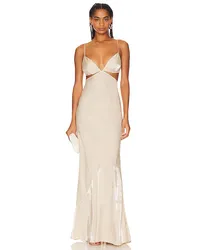 RUMER ABENDKLEID ILLUSION TRI in Nude Nude