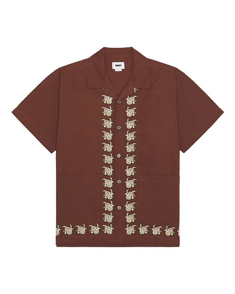 Obey HEMD TRES in Brown Brown