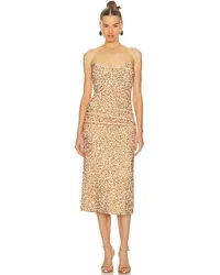 LIKELY KLEID NATALINA in Metallic Copper Metallic