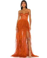 For Love and Lemons ABENDKLEID BUSTIER in Rust Rust