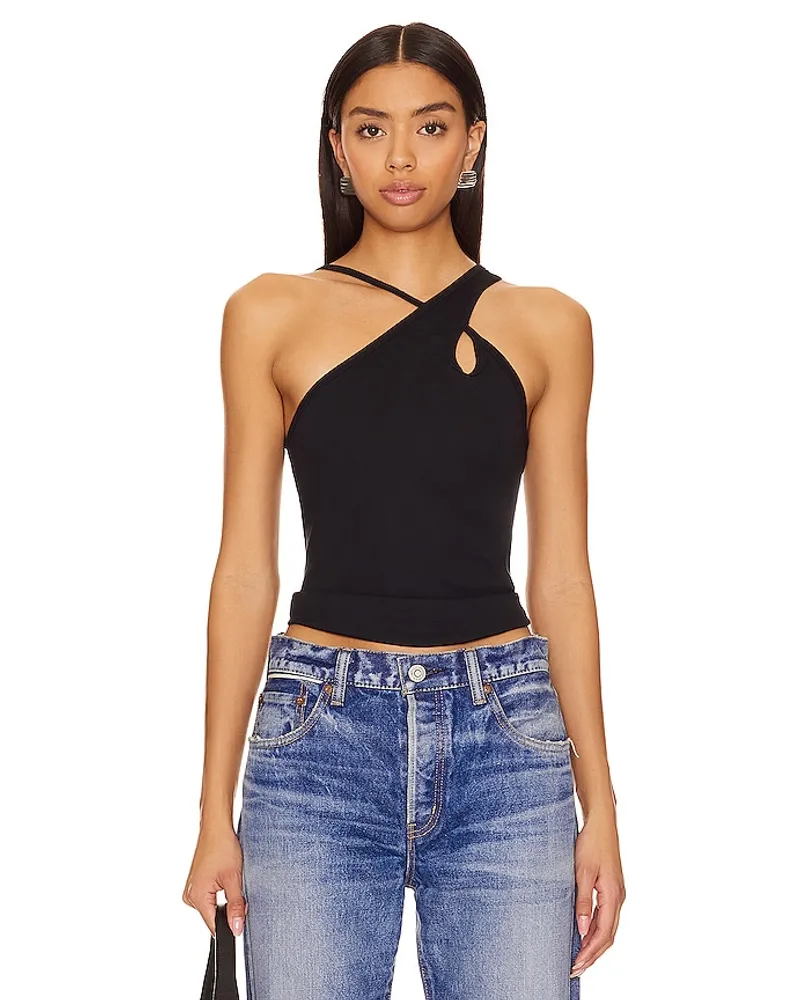 MOUSSY TOP CROSS OVER in Black Black