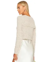 Autumn Cashmere STRICK FRINGED in Cream Cream