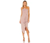 MIDI-KLEID RECEPTION in Mauve