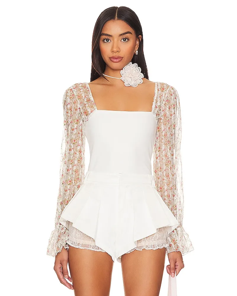 Free People OBERTEIL GIMME BUTTERFLIES in Ivory Ivory