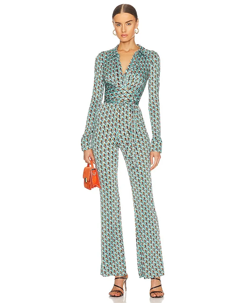 Diane von Furstenberg JUMPSUIT MICHELE in Green Green