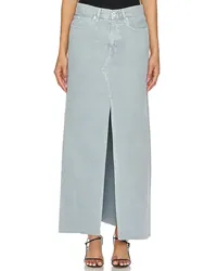 SLVRLAKE Low Rise Maxi Skirt in Blue Blue