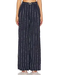 NICHOLAS Calista Belted Wide Leg Pant in Navy Navy