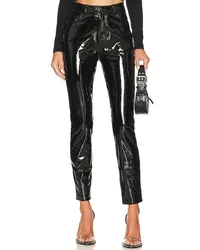 Commando HOSE FAUX PATENT LEATHER in Black Black