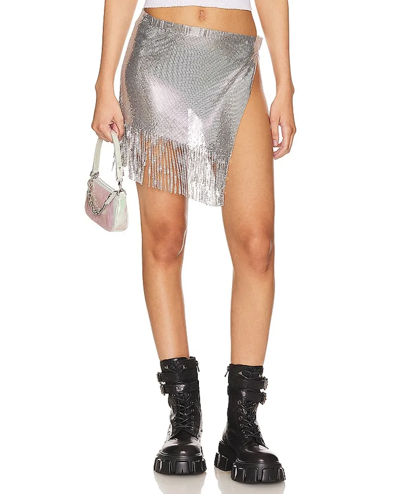 superdown MINIROCK ALANA in Metallic Silver Metallic