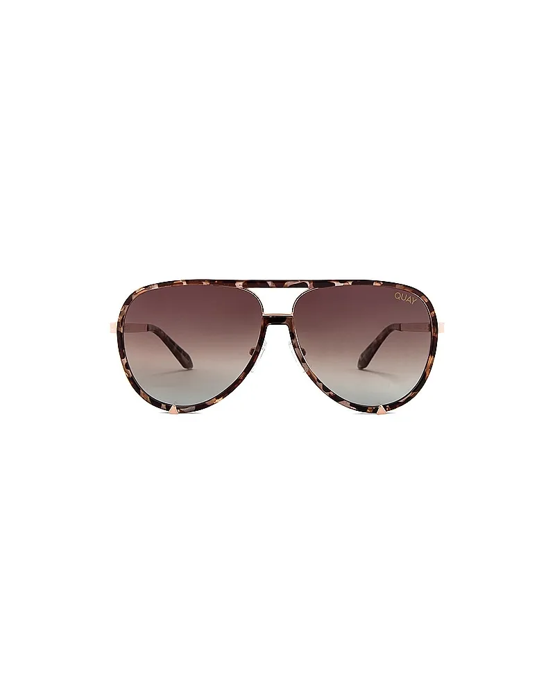 Quay SONNENBRILLE in Brown Brown