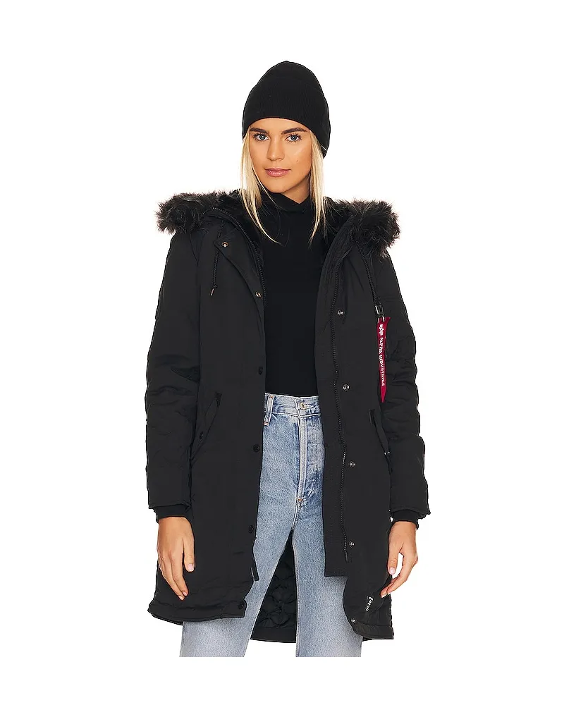 Alpha Industries PARKA ELYSE in Black Black