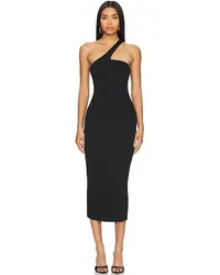 AFRM MIDI-KLEID SLOANE in Black Black