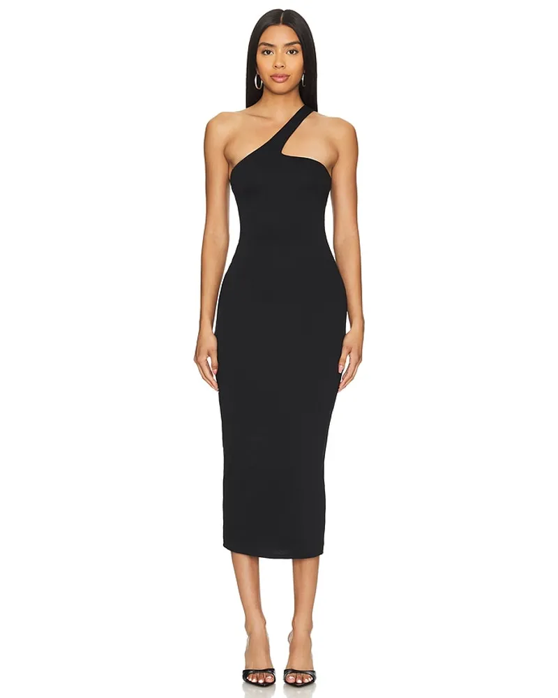 AFRM MIDI-KLEID SLOANE in Black Black