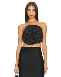 AIIFOS BUSTIER MIT ROSEN-MOTIV CAMILA in Black Black