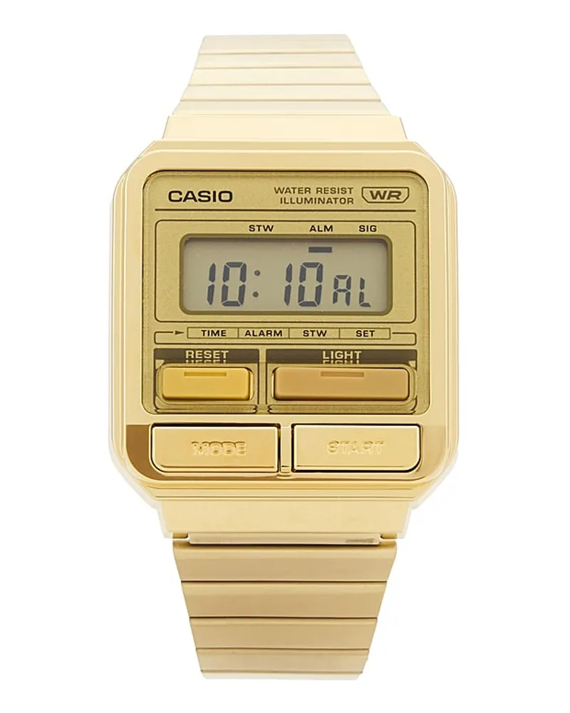 Casio UHR in Metallic Gold Metallic