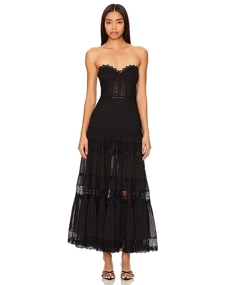 Charo Ruiz MAXIKLEID MONNET in Black Black