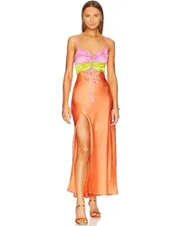 Show Me Your Mumu KLEID CALLOWAY in Tangerine Tangerine