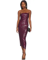 House of Harlow 1960 KLEID SARAI in Burgundy Burgundy