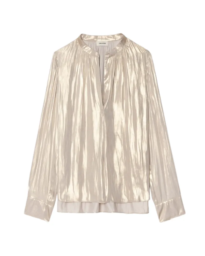 Zadig & Voltaire Bluse Tink Satin Gold