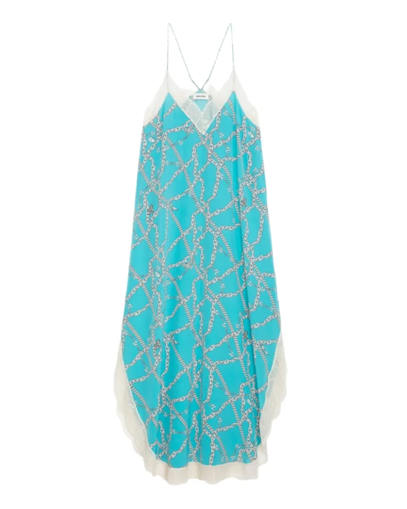 Zadig & Voltaire Kleid Ristyl 100% Seide Blau