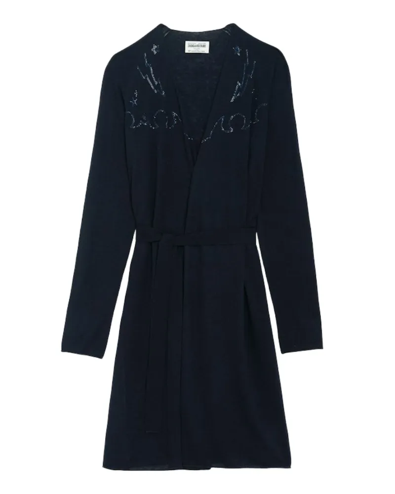Zadig & Voltaire Cardigan Daffyz 100% Kaschmir Blau