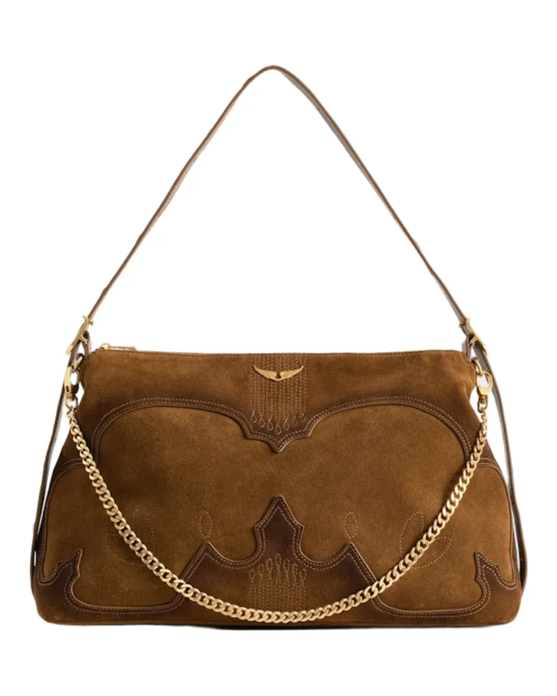 Zadig & Voltaire Jim Western Used Tasche Braun