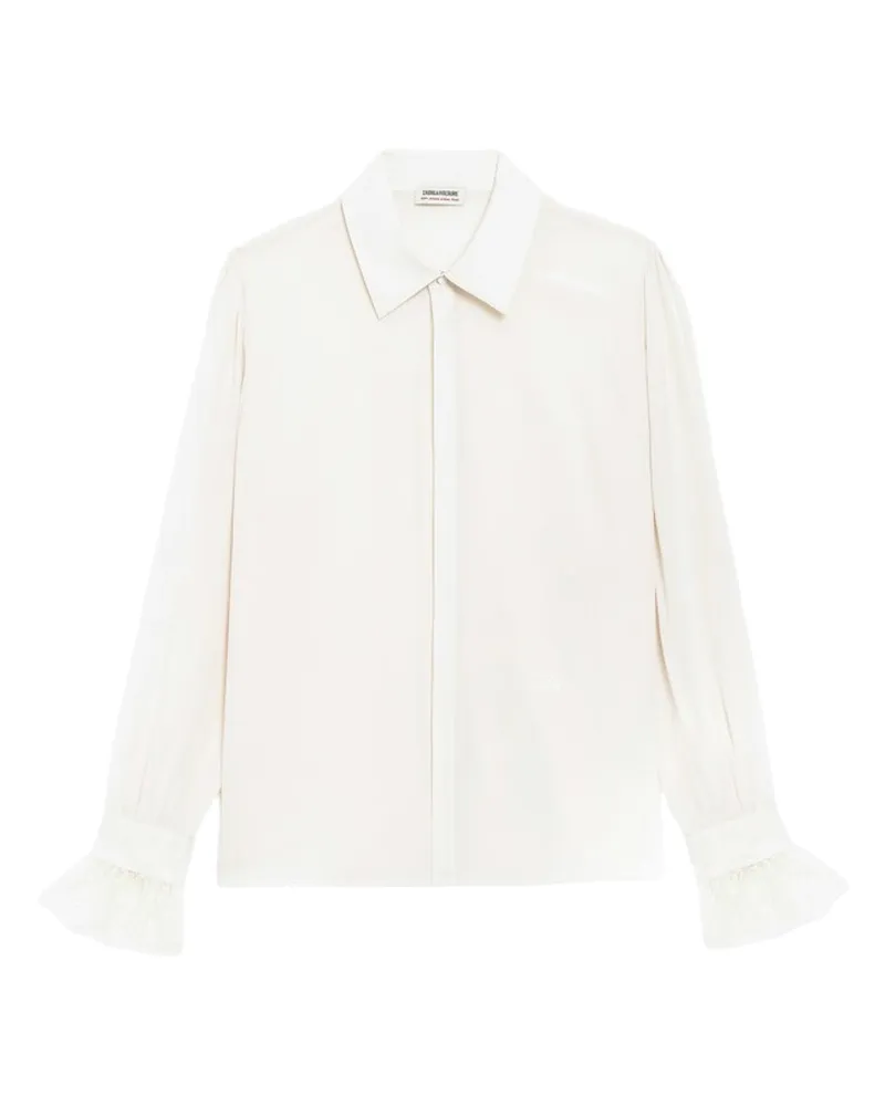 Zadig & Voltaire Hemd Thely 100% Seide Weiß