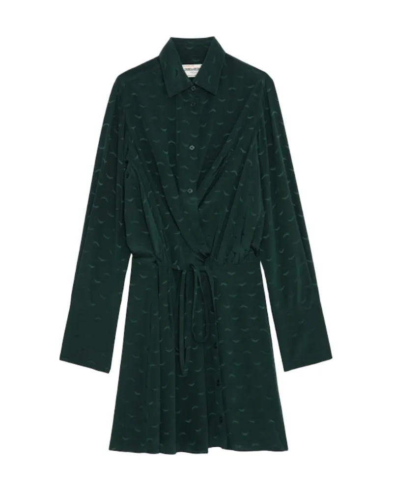 Zadig & Voltaire Kleid Runelle 100% Seide Grün